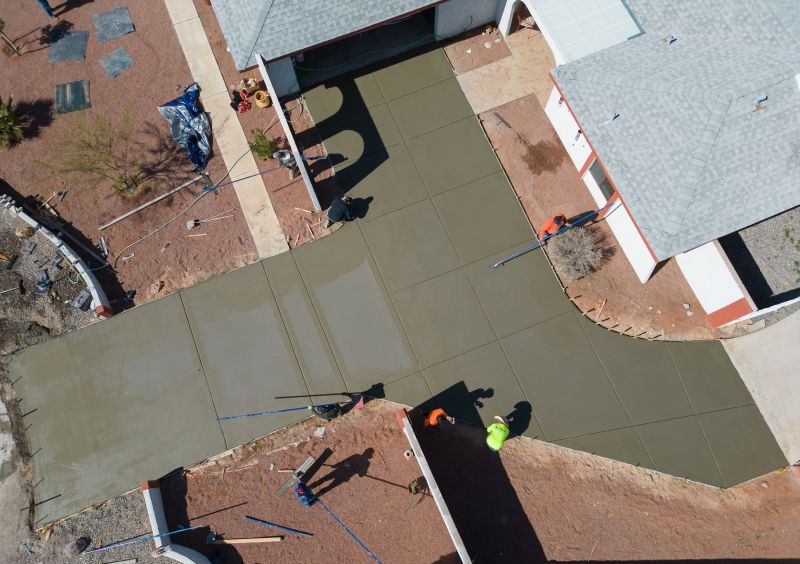 Finished Concrete Driveway